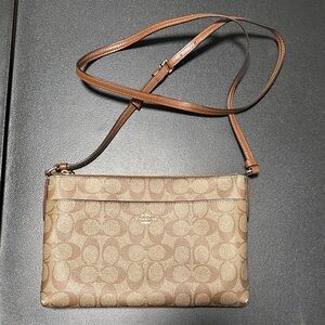 Coach Tan Signature Crossbody Bag